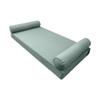 |SLIPCOVER ONLY|S5 Outdoor Daybed Mattress Bolster Pillow Cushion Covers Pipe Trim Twin-XL AD002 view 1
