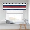Anzona Curtain Valance Tab Top Valance for Windows, Red Blue White Tab Top Curtains for Kitchen Cafe Living Room Bedroom, Rustic Barn Wood Grain Retro Farm Short Window Treatment, 42" x 12" view 3