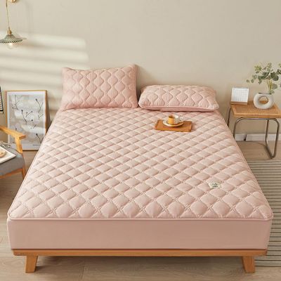 Mattress Protectors Mattress Cover Lightweight Breathable Mattress Sheet Cover Smooth Soft Noiseless Anti-Slip Fitted Sheet Bedroom Hotel Homestay Mattress Topper for Double Queen King Bed Full Size