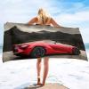 ISILA Sports car Pattern Pool Towel, Microfiber Beach Towel Oversized, Absorbent sandless Lightweight Beach Towel for Beach Bath Yoga view 3
