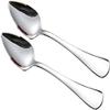 2Pcs Grapefruit Spoon Stainless Steel Fruit Spoon, Stainless Steel Spoon, Serrated Edge Ice Cream Scrape Cut Spoons For Fruit Dessert Cheese Vegetables Kitchen Tool with Non-stick Plating view 1