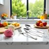 2Pcs Grapefruit Spoon Stainless Steel Fruit Spoon, Stainless Steel Spoon, Serrated Edge Ice Cream Scrape Cut Spoons For Fruit Dessert Cheese Vegetables Kitchen Tool with Non-stick Plating view 3