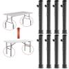 Herbert-fty 8-Pack Folding Table risers, Dural Folding Table Leg Extensions 4 Levels/Heights Table Leg Extenders 3.6in | 6.77in | 10in | 13in-All for Treating Your Back Pain view 1