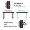 Herbert-fty 8-Pack Folding Table risers, Dural Folding Table Leg Extensions 4 Levels/Heights Table Leg Extenders 3.6in | 6.77in | 10in | 13in-All for Treating Your Back Pain view 3
