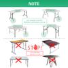 Herbert-fty 8-Pack Folding Table risers, Dural Folding Table Leg Extensions 4 Levels/Heights Table Leg Extenders 3.6in | 6.77in | 10in | 13in-All for Treating Your Back Pain view 4