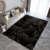 RITADI Modern European Style Black Gold Irregular Area Rug, Indoor Non-Slip Kids Rugs for Room Sofa Living Room Mat Bedroom Home Decor Floor Mats,3 x 4ft view 3