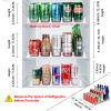 BingoHive Drink Dispenser for Refrigerator, Self-Pushing Soda Can Organizer for Fridge, 5 Rows already Assembled, Automatic Can Dispenser with Spring Loaded for Refrigerator Holds 25 cans, White view 3