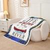 Castle Fairy River Life Throws Blanket,River Boating Paddle Oars Print Sherpa Blanket for Girls Teens, Lake Art Scenery Oil Painting Microfiber Fleece Blanket Room Decor, Throw Size (50 x 60 Inch) view 3