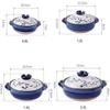 Traditional Japanese Clay Casserole Pot, Family Hot Pot, Round Insulation Ceramic Casserole, Stockpot for Steaming Simmering Slow Stewing Cooking Pot-1.6L view 2