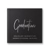 College Graduation Day Book or College Graduation Photo Album, Message and Well Wishes for Graduation Student - Black Silver (9x6) view 1