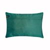The HomeCentric Decorative Teal Blue Pack of 2, 12"x24" (30x60 cm) Lumbar Pillow Cover, Silk Beaded Oblong Pillow, Geometric Pattern Modern Style - Narin view 3
