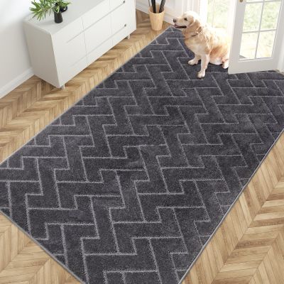 PURRUGS Area Rug, 54" x 84", Grey