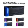 42 Inch Electric Fireplace with Music Speakers Ultra-Thin Wall Mounted Linear Fireplace Adjustable 8 Flame Colors Low Noise, Control by Button and Remote, 8h Timer (No-Recessed) view 3
