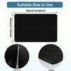 Coffee Mat 12''x19'', Dish Drying Mats for Kitchen Counter Absorbent Hide Stain Coffee Bar Accessories Anti Spill Mats Rubber Backed Fit Under Espresso Machine Dish Rack (Black) view 2
