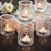 NITIME Clear Votive Candle Holders Set of 24, Tealight Candle Holder for Wedding Table Decor, Glass Candle Holder for Brithday Party, Table Centerpiece and Home Decor view 1