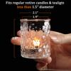NITIME Clear Votive Candle Holders Set of 24, Tealight Candle Holder for Wedding Table Decor, Glass Candle Holder for Brithday Party, Table Centerpiece and Home Decor view 2