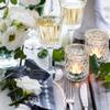 NITIME Clear Votive Candle Holders Set of 24, Tealight Candle Holder for Wedding Table Decor, Glass Candle Holder for Brithday Party, Table Centerpiece and Home Decor view 3