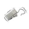 50 PCS Curtain Clips with Hooks,SAFYY Small Metal Drapery Clips for Home Decoration Photos Art Craft Dispaly Indoor and Outdoor Activities Supplies-Silver view 2