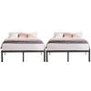 VECELO 14 Inch Metal Queen Size Bed Frame,Black Basic Steel Slats Platform, Easy Assembly Heavy Duty Noise Free/No Box Spring Needed,Modern2 Set view 1