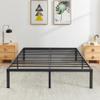 VECELO 14 Inch Metal Queen Size Bed Frame,Black Basic Steel Slats Platform, Easy Assembly Heavy Duty Noise Free/No Box Spring Needed,Modern2 Set view 2