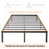 VECELO 14 Inch Metal Queen Size Bed Frame,Black Basic Steel Slats Platform, Easy Assembly Heavy Duty Noise Free/No Box Spring Needed,Modern2 Set view 4