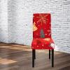 Christmas Dining Chair Slipcovers Set of 4, Stretch Removable Washable Dining Room Chair Protector Slipcovers, Washable Christmas Chair Slip Cover for Dining Room Chair Holiday Party Christmas(A4) view 1