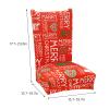 Christmas Dining Chair Slipcovers Set of 4, Stretch Removable Washable Dining Room Chair Protector Slipcovers, Washable Christmas Chair Slip Cover for Dining Room Chair Holiday Party Christmas(A4) view 2