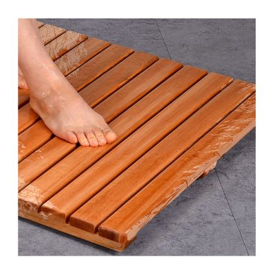 SUNMME Bamboo Bath Mat,Bamboo Duckboard Bath Mat,Bamboo Bath Mats for Bathroom,Non Slip, Wood Bathmat for Shower, Tub and Sauna,Luxury Spa Mat, Wooden Mat,Customizable,75x120cm/30x47in