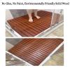 SUNMME Bamboo Shower Bath Floor Mat,Non Slip Mat,Bamboo Bath Mat, Bamboo Shower Mat, Wooden Mat Wooden Shower Mat for Home, Spa Or Outdoor Use,Bathroom and Kitchen,75x120cm/30x47in view 3