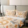 100% Cotton Groovy Party Decorations Duvet Cover Full for Girls Women Peace Sign Decor Bedding Set Hippie Butterfly Comforter Cover Cute Kawaii Florals Soft Breathable Bed Sets Honey Bee Gifts view 4