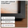 Homeforia 8x12 Picture Frame Black, High End Metal 8 x 12 Poster Frames with Mat 6 by 8 for Photo, 12x8 Frame Matted to 6x8 inch Print, 8by12 Wall or Tabletop Frame, Tempered Glass, Wall Kit, Set of 1 view 4