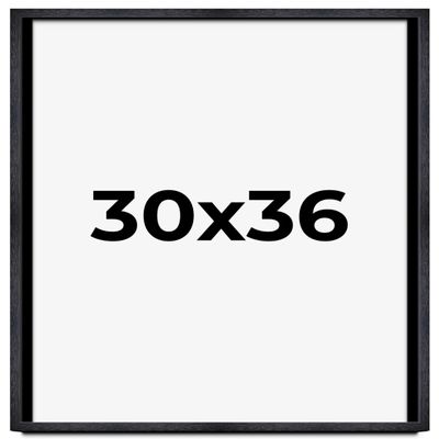 30x36 Shadow Box Black Farmhouse Wood Texture Display Frame | 1 Inch Deep | 0.75 Inch Moulding Width | Includes Shatter Resistant Acrylic Plexiglass, Backing & Hanging Hardware