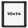 10x14 Shadow Box Black Farmhouse Wood Texture Display Frame | 1 Inch Deep | 0.75 Inch Moulding Width | Includes Shatter Resistant Acrylic Plexiglass, Backing & Hanging Hardware view 1