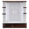 Puja Wooden Mandir With LED/Mandir For Home & Office/Temple For Home/Pooja Ghar/Mandir With Lights/Drawer Cabinet Storage White view 1
