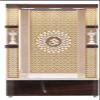 Puja Wooden Mandir With LED/Mandir For Home & Office/Temple For Home/Pooja Ghar/Mandir With Lights/Drawer Cabinet Storage White view 3