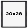 20x28 Shadow Box Black Farmhouse Wood Texture Display Frame | 1 Inch Deep | 0.75 Inch Moulding Width | Includes Shatter Resistant Acrylic Plexiglass, Backing & Hanging Hardware view 1