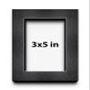 3x5 Shadow Box Frame Charcoal Black | 1" Depth of Usable Space| Vertical or Horizontal Display | Interior Size 3x5 or 5x3 in| UV Resistant Acrylic, Acid-Free Backing, Wall Hangers | Made in USA view 1