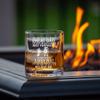 BETHEGIFT Father's Day Gifts for Dad from Daughter, Son - Dad Glass Gifts for Christmas, Birthday - Cool Present for Father - 10oz Whiskey Papa Rock Glass view 3