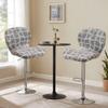 Bifaunvogel Counter Height Bar Stool Covers with Back Stretch Printed Kitchen Swivel Stools Slipcovers Curved Short Shell Back Barstools Covers for Dining Living Room and Bistro Pub 2 Pack #13 view 2