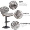 Bifaunvogel Counter Height Bar Stool Covers with Back Stretch Printed Kitchen Swivel Stools Slipcovers Curved Short Shell Back Barstools Covers for Dining Living Room and Bistro Pub 2 Pack #13 view 3