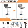 Bifaunvogel Counter Height Bar Stool Covers with Back Stretch Printed Kitchen Swivel Stools Slipcovers Curved Short Shell Back Barstools Covers for Dining Living Room and Bistro Pub 2 Pack #13 view 4