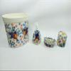 BATHROOM ACCESORY SET basket soap toothbrush holder mexican talavera ceramic view 1