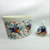 BATHROOM ACCESORY SET basket soap toothbrush holder mexican talavera ceramic view 2