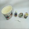 BATHROOM ACCESORY SET basket soap toothbrush holder mexican talavera ceramic view 4