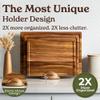 SMIRLY Wood Cutting Boards For Kitchen Meal Prep & Serving, Bamboo Cutting Board Set, Charcuterie Chopping Boards and Wooden Cutting Boards for Kitchen view 4
