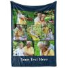 Ships Next Day, Custom Blanket with Picture and Text - Printed in USA, Personalized Photo Blanket with Text (Fleece 60x80) view 1