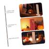 1pc Ling Bit Solid Wood Sign Ancestral Tablet Buddhist Supplies Garden Graveyard Statue Decorative Wood Panels Halloween Props Creepy Halloween Prop Temporary Memorial Tablet view 2