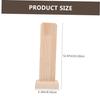 1pc Ling Bit Solid Wood Sign Ancestral Tablet Buddhist Supplies Garden Graveyard Statue Decorative Wood Panels Halloween Props Creepy Halloween Prop Temporary Memorial Tablet view 3