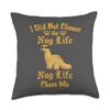 Chicken Nuggets Merch Choose The Nug Life Funny Dino Nugget Graphic Throw Pillow, 18x18, Multicolor view 1