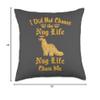 Chicken Nuggets Merch Choose The Nug Life Funny Dino Nugget Graphic Throw Pillow, 18x18, Multicolor view 4